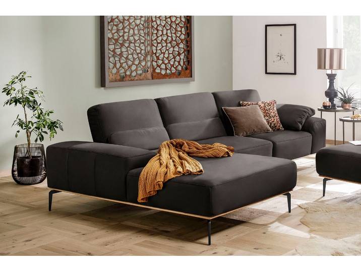 Ecksofa, Longlife Leder Z73, Mocca, 319×178 cm, L-Form, Modern, W.SCHILLIG