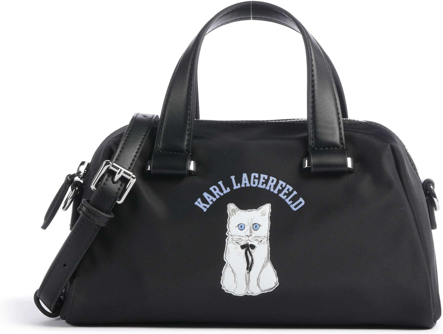 Karl Lagerfeld Ikon Choupette Small Umhängetasche, schwarz