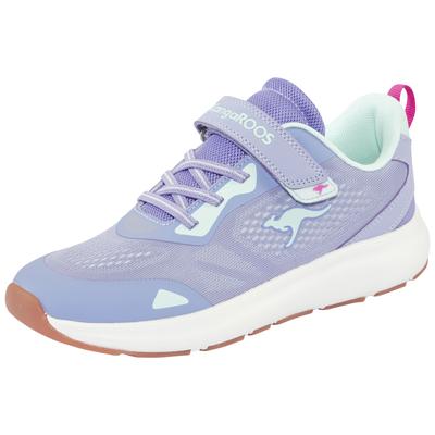 Sneaker KANGAROOS "KB-PAWSA EV", Mädchen, Gr. 40, atmungsaktiv, lavender, mint, Mesh, Synthetik, Schuhe Sneaker, Nicht abfärbende Sohle