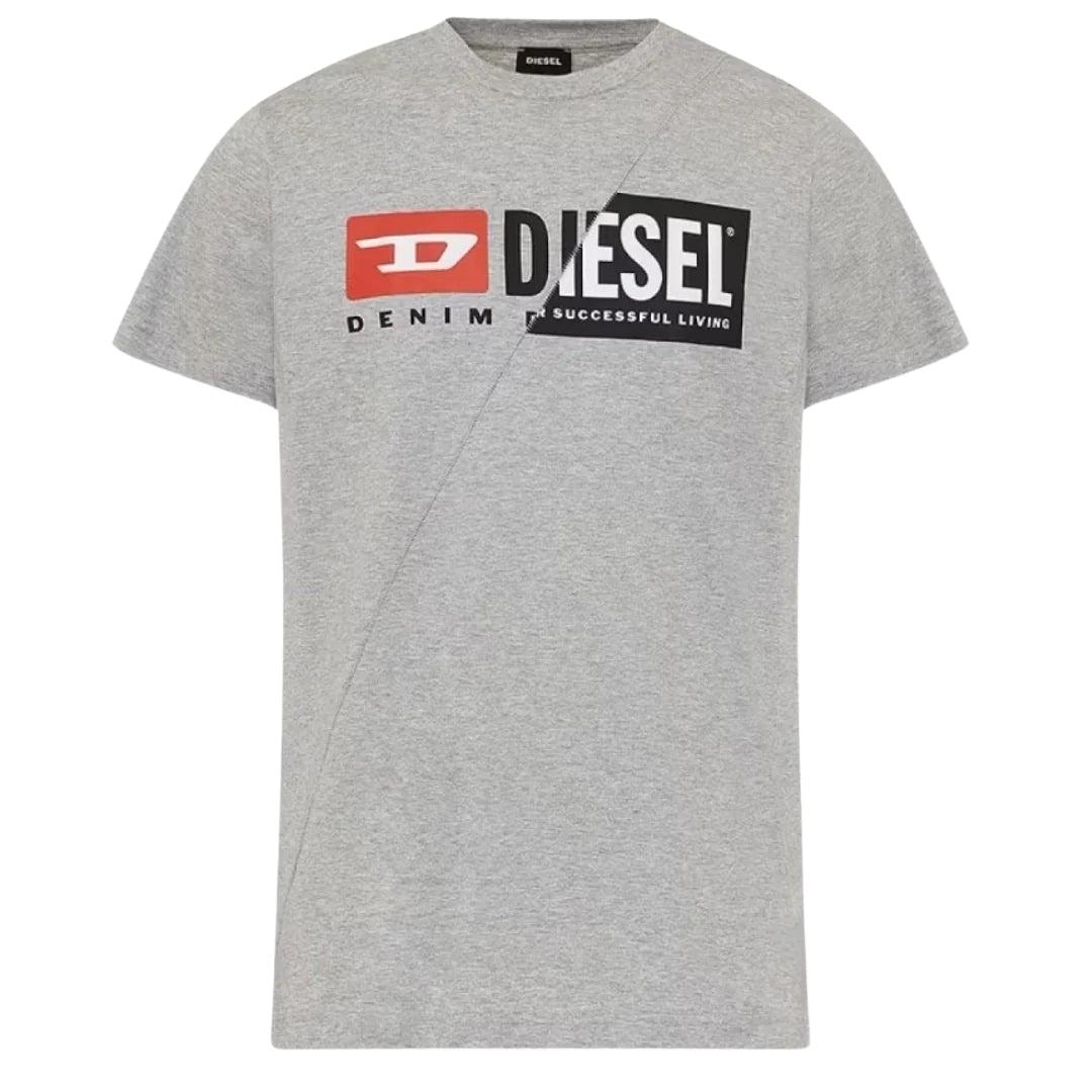 Diesel Schattig Design Grijs T-shirt