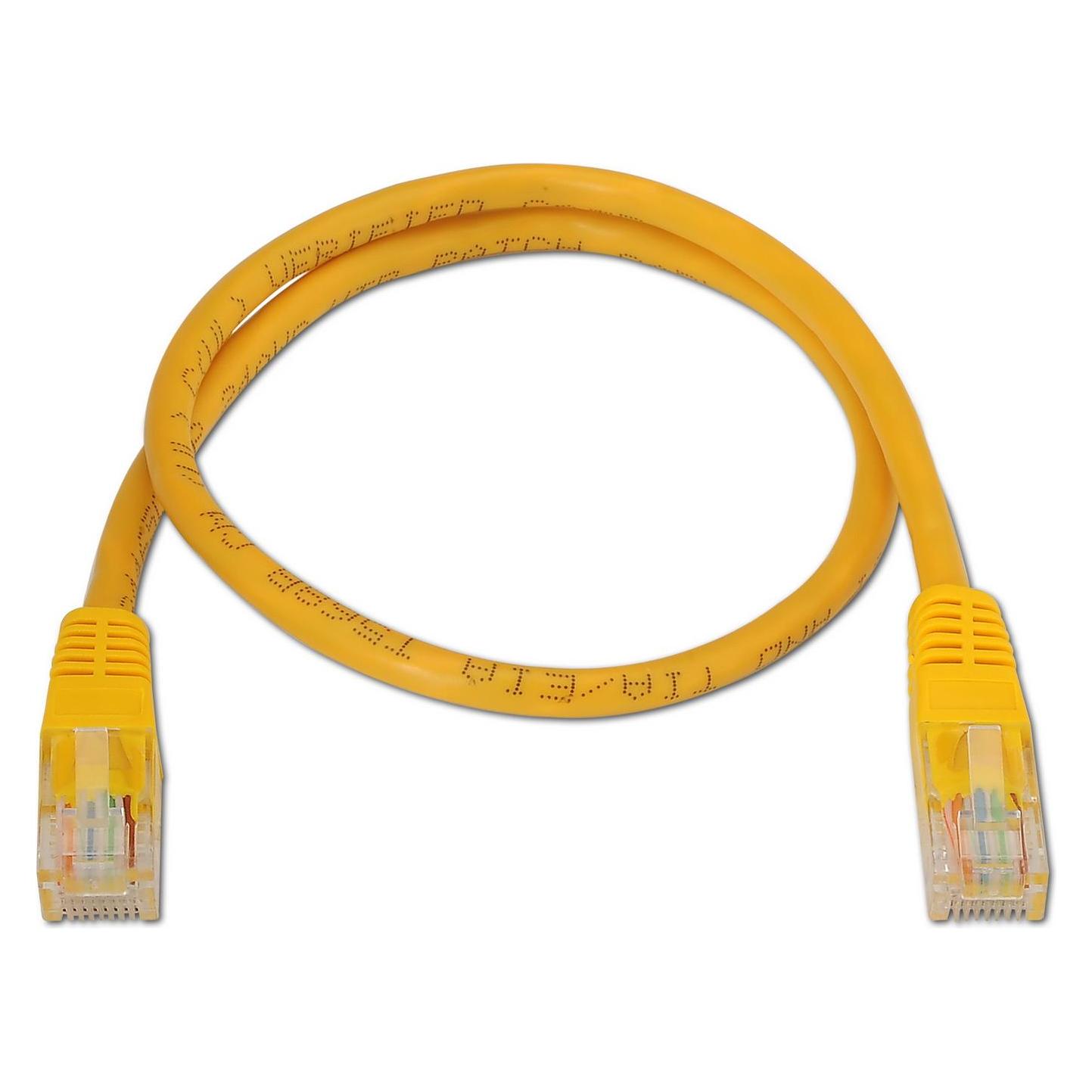 Aisens CABLE DE RED LATIGUILLO RJ45 CAT.6 UTP AWG24 AMARILLO 1.0M (CAT6, 1 m) (A135-0254)