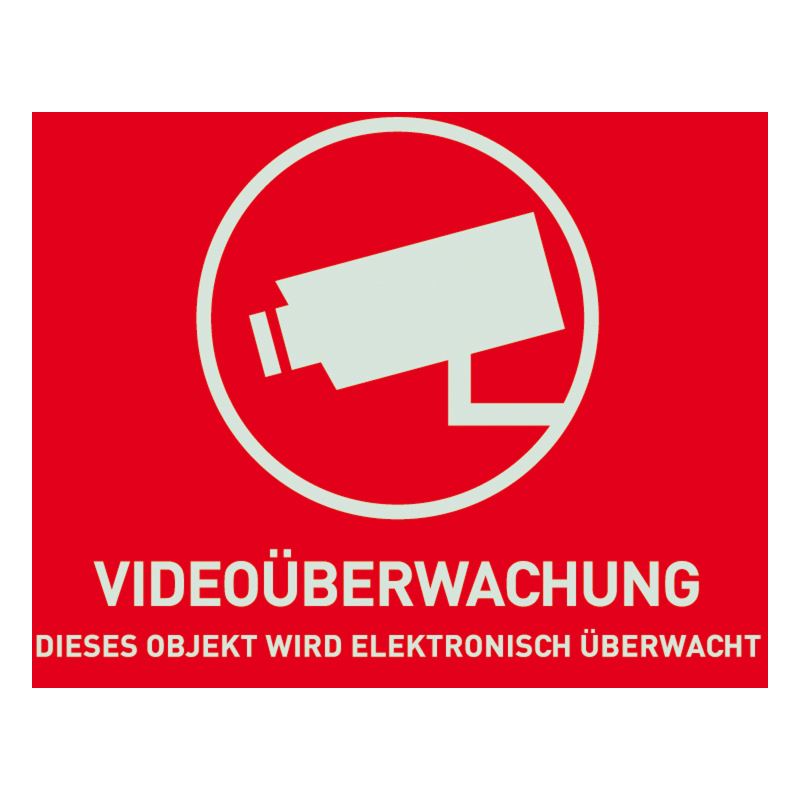 ABUS Warnaufkleber Videoüberwachung - 148 x 105 mm (AU1320)