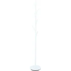 Kleiderständer Detroit aus Metall, modern, Weiß, mit 6 Haken, schlankes Design für Dein Zuhause