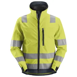 Snickers AllroundWork, High-Vis-Softshell-Arbeitsjacke, Warnschutzklasse 3 6 signalgelb-navy