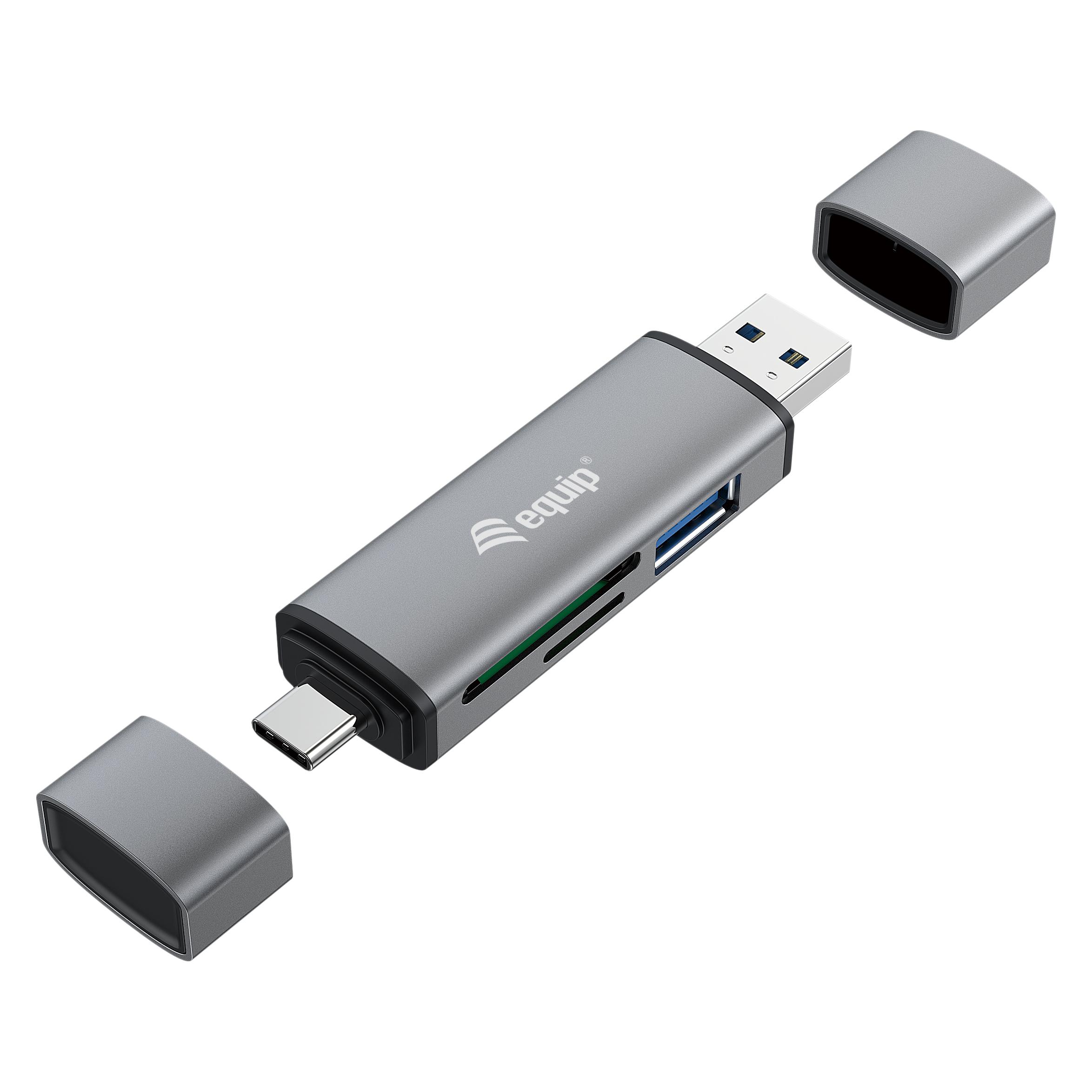 equip USB 3.0 HUB Kartenleser (USB 3.0, USB-C) (245460)