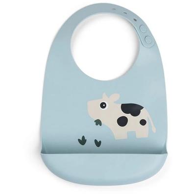 Silikon Lätzchen Dotti Blau