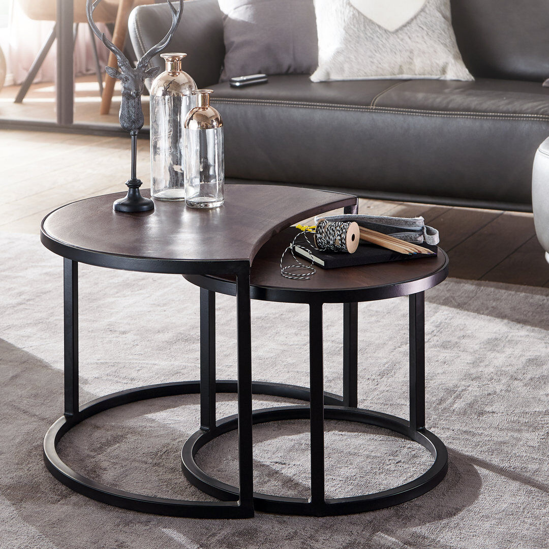 Rio Pruden Frame Coffee Table Brown 41cm H X 60cm W X 60cm D