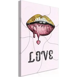 Artgeist, Bilder, Liquid Lips (1 Part) Vertical (80 x 120 cm)