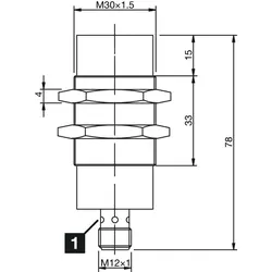 Di-soric Induktiver Näherungssensor INS-M30-N15PS-B3