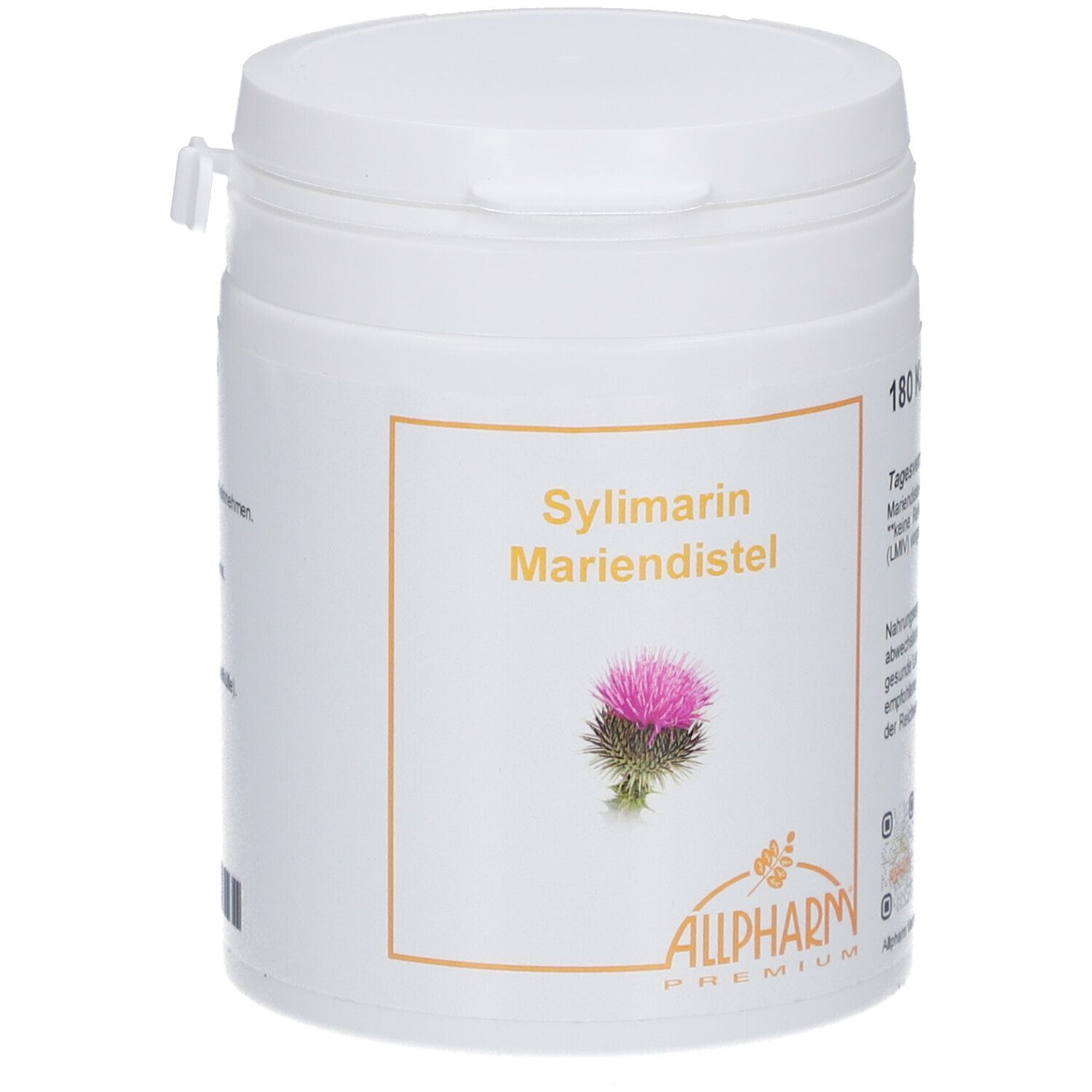 Silymarin 80% Mariendistel Allpharm Premium Kaps. 180 St Kapseln