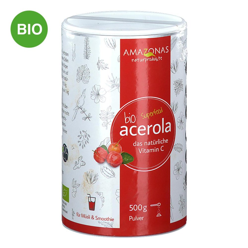 AMAZONAS Naturprodukte Handels GmbH Acerola 100% Bio Pur nat.Vit.C Pulver 06632592