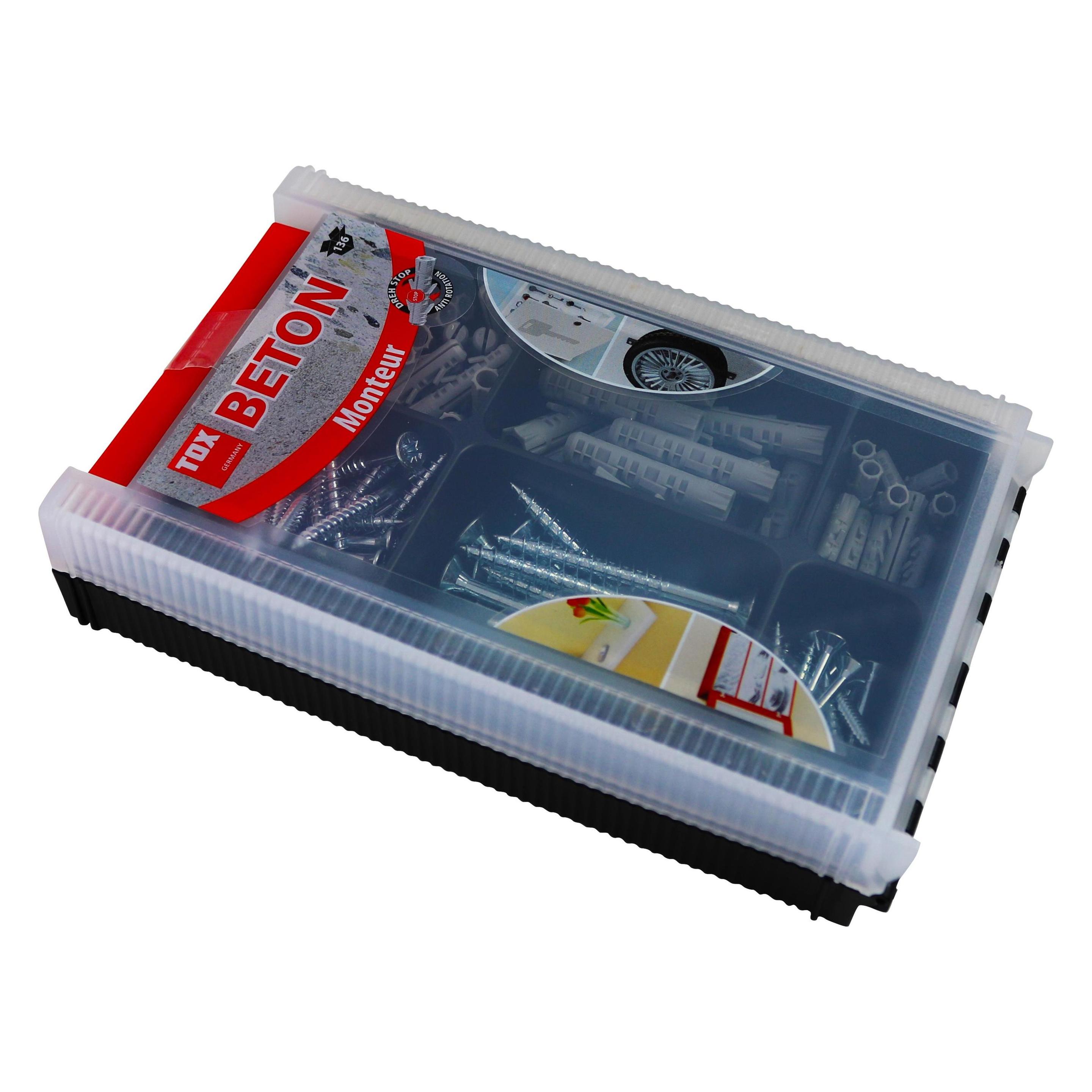 Tox Standard-Sortiment Monteur Beton (136 Stk.) (094901041)