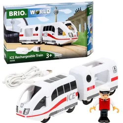 BRIO World - 36088 Trains of the World ICE Akkureisezug, Akku-betriebene Spielzeuglok
