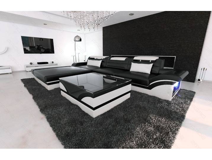 Mini Ecksofa Parma L-Form in Leder