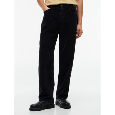 Cordhose TOMMY JEANS "JAIMIE CORD PANT", Herren, Gr. 31, Länge 30, schwarz, Cord, Obermaterial: 100% Baumwolle, unifarben, regular fit lang, Hosen Cordhose, Regular fit mit Taschen