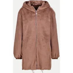 Wende-Kunstfell-Jacke Braun 38