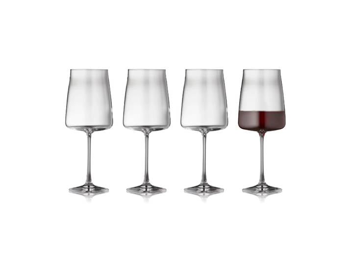 Lyngby Glas Verre à vin rouge Zero 54 cl, lot de 4 Cristal