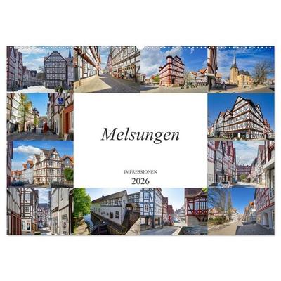 Melsungen Impressionen (Wandkalender 2026 DIN A2 quer), CALVENDO Monatskalender