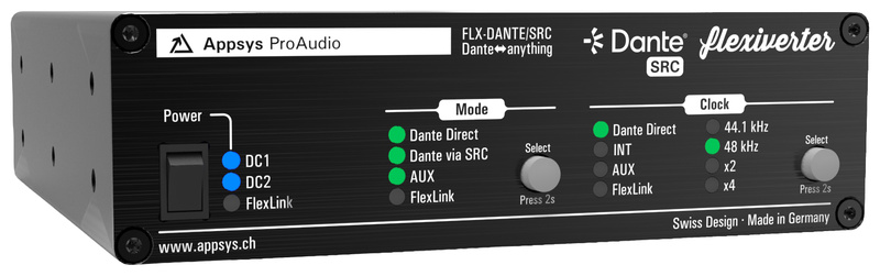 Appsys FLX-DANTE/SRC + AUX-DANTE