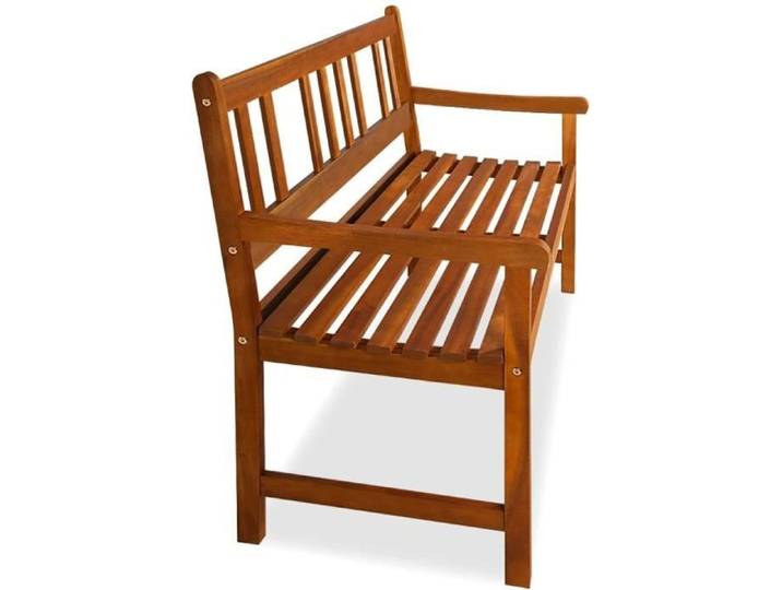 Banc de jardin en bois massif 120cm - DEUBA - Kensington - 2 personnes - Marron