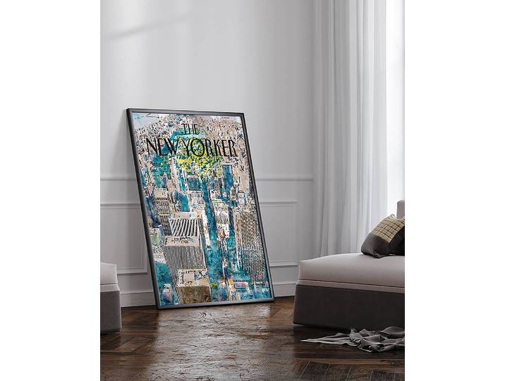 Bild Central Park Cover Buche Massiv, lackiert Acrylglas Multicolor 73 x 93cm