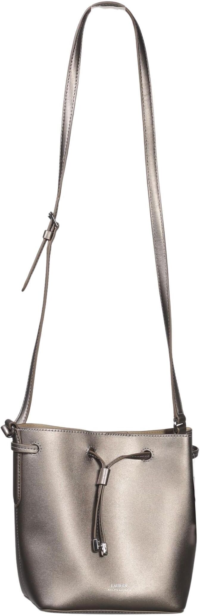 Lauren Ralph Lauren Damen Handtasche klein Leder, Silber, Leder - Second Hand