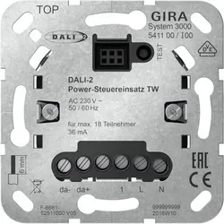 Gira Dali-Potentiometer Unterputz Push-button 541100 Touch&dimmbar 230V 36mA NSTeing