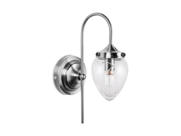 Nostalgische Wandlampe „Juni“ Silber/Transparent Globen Lighting