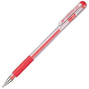 Pentel Gelschreiber Hybrid Gel Grip, K116, Strichbreite 0,3 mm, Schreibfarbe rot