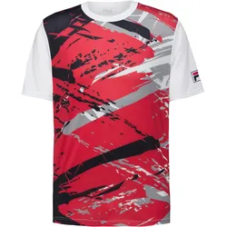 FILA Tennisshirt Herren | Gr. XL | rot - rot