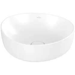 Villeroy & Boch Aufsatzwaschbecken Antao, asymmetrisch, Stone White CeramicPlus, 400x395x145 mm, TitanCeram, Country-Stil