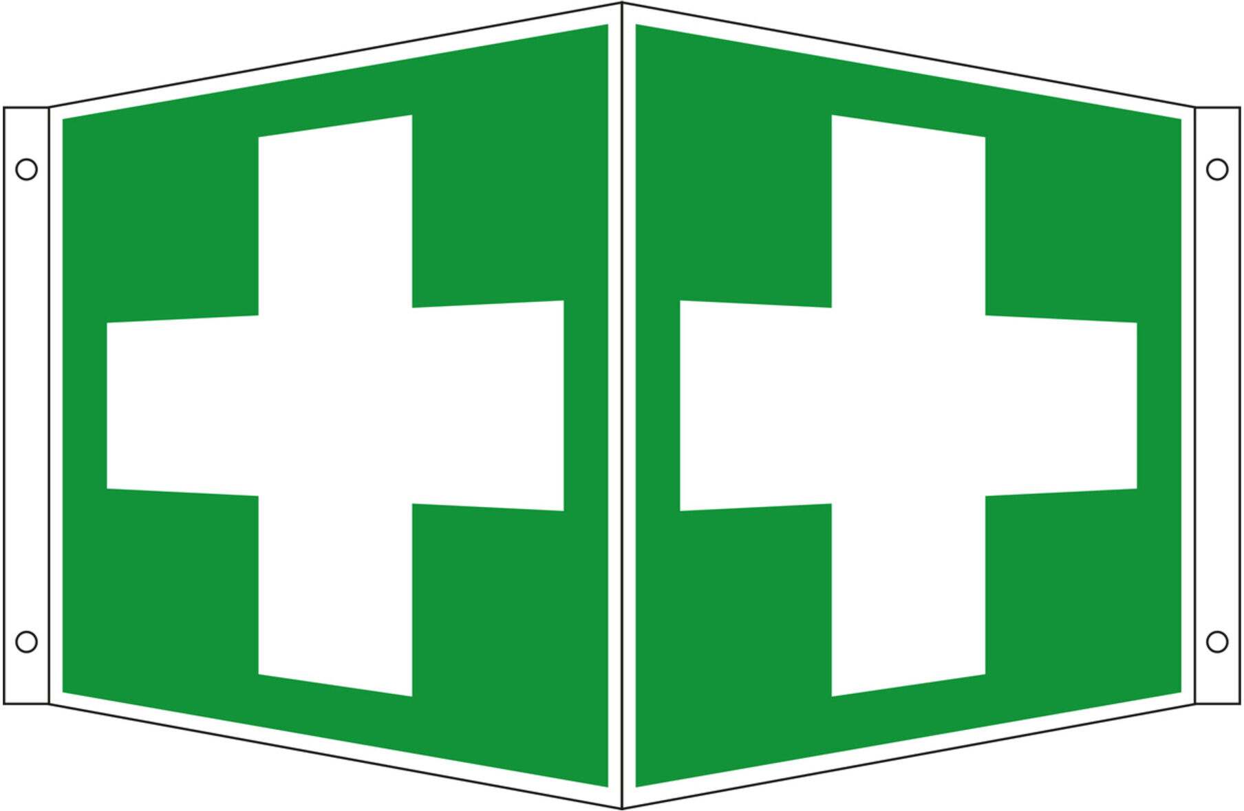 Eichner Rettungs-Winkelschild Erste Hilfe, 20 x 20 cm (9225-14715-020)