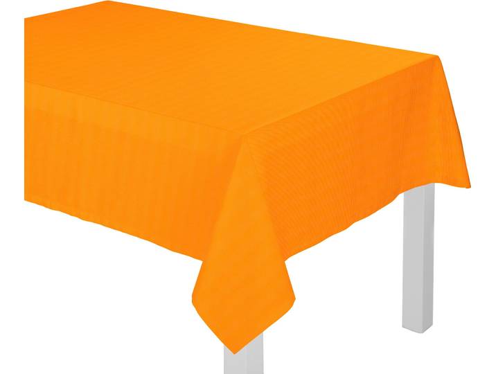 Tischdecke WIRTH WirthNatur Gr. 1, orange, B:85cm L:85cm, Baumwolle, Tischdecken, Tischdecke