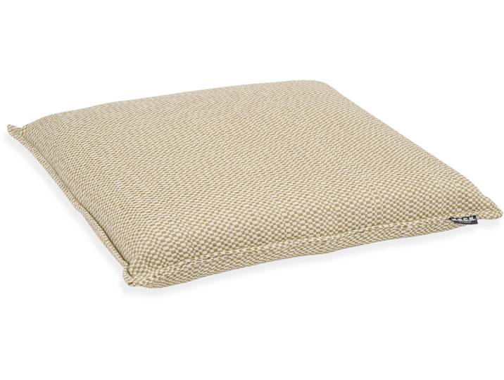 Sitzauflage H.O.C.K. Brian , grau (taupe,weiß), B:40cm H:6cm, Obermaterial: 100% Polypropylen, Polsterauflagen, Sitzauflage, Outdoor Sitzkissen, 40x40x6cm, Stuhlkissen, schwarz, kleingemustert