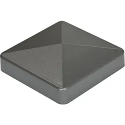 GroJa Ersatzkappe für Alu-Steckzaunpfosten und Alu-Torpfosten Anthrazitgrau, 9x9 cm