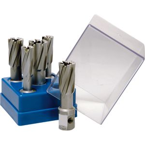 BDS Kernbohrer HKK BOX, 5-teilig, 14 - 22 mm Ø, aus Hartmetall, 3/4 Zoll Weldon