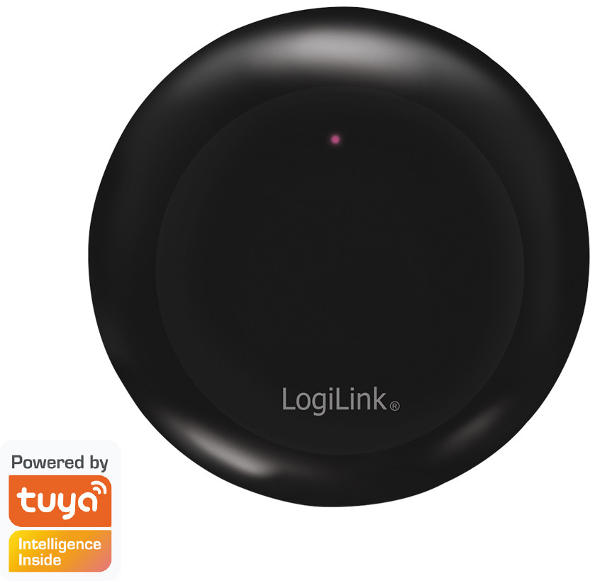 LogiLink SH0107 Wi-Fi slimme afstandsbediening, compatibel met Tuya, zwart