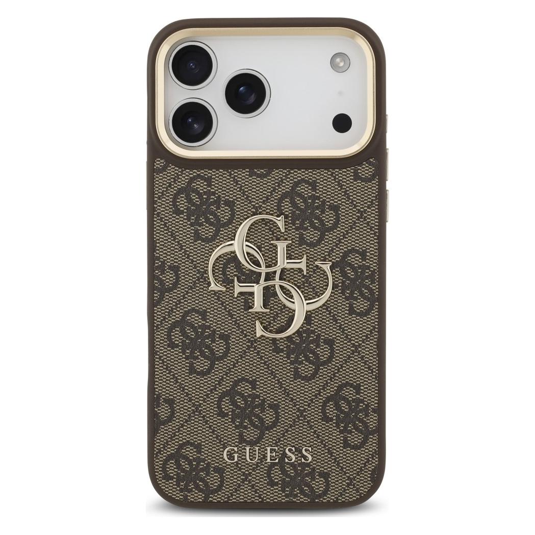 Guess - Big 4G Classic Logo & Big Strap Metal Buttons (GUHCP18XP4G4BCSW) - iPhone 18 Pro Max - Brown (Apple iPhone 18 Pro Max) (GUE005843)