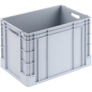 Alpha-Paletten Eurobox Silverline, grau, 80 Liter, offene Griffe, 60 x 40 x 42cm