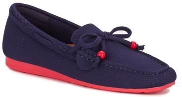 Women's Neve Flat Knit Moccasin by Ros Hommerson in Navy Knit (Size 12 N)