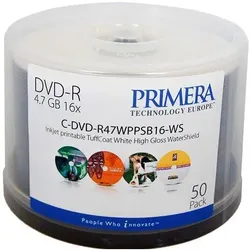 Primera DVD-R Inkjet Gloss 50er (50x), Optischer Datenträger