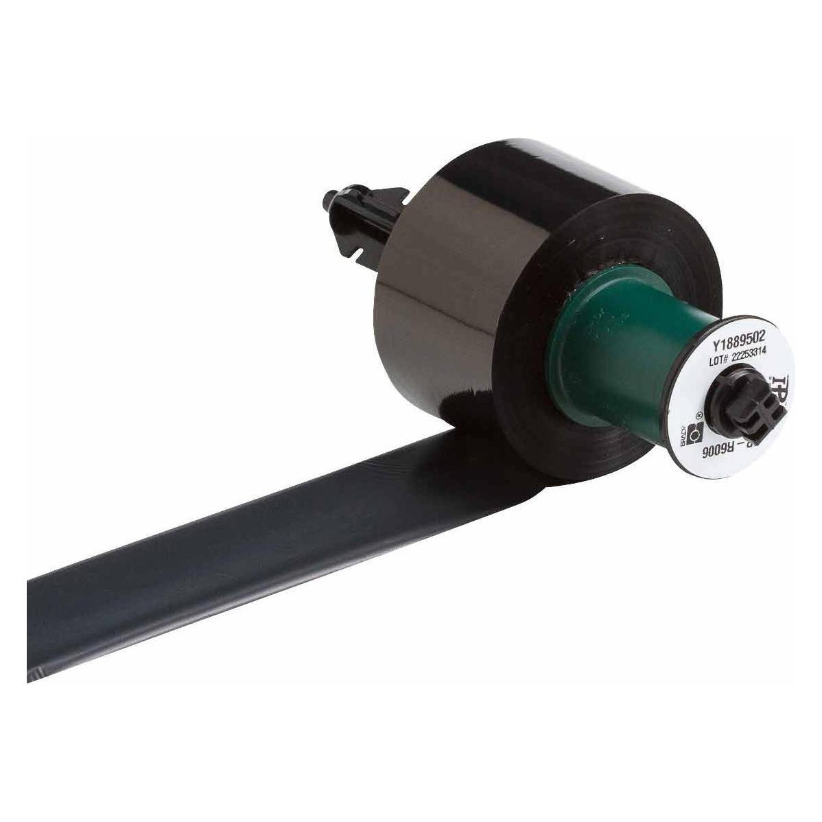 Brady IP-R-6006HF, Harz-Farbband, Schwarz, 40.00 mm x 300.00 m, halogenfrei, f. IP-Printer (40 mm) (IP-R6006HF)