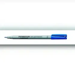 STAEDTLER Folienschreiber 0,4mm wasserlöslich blau nachfüllbar