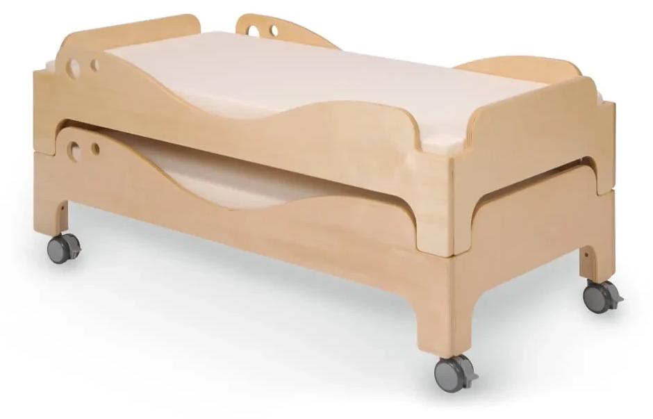 Stapelbett mit Rollen für Kinder
