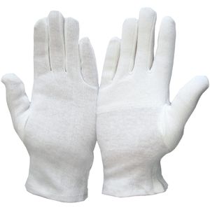 Medi-Inn Arbeitshandschuhe Trikot-Handschuhe, Baumwolle, weiß, Größe 11 / XXL, 12 Paar