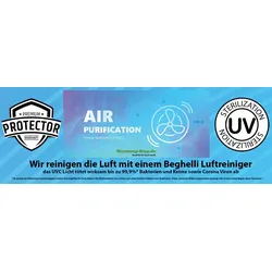 Aufkleber Luftreinigung zur Kundeninformation