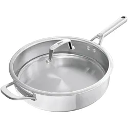 Ninja NIA Bratpfanne 26cm EverCl.ES, Pfanne + Kochtopf, Silber, Grau