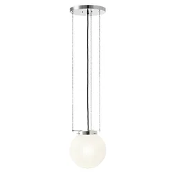 Tecnolumen Bauhaus HMB 27 Pendelleuchte, vernickelt, Ø 40 cm