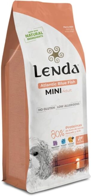 Lenda Cão Mini Atlantic Peixe Azul 2Kg