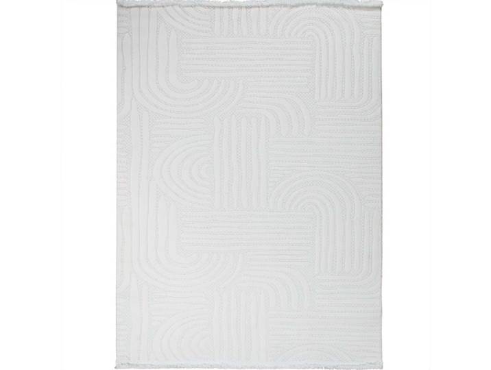 Tapis moderne crème à motifs géométriques 120x180